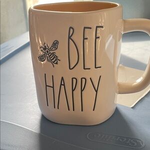 Bee Happy Ceramic Mug - Cream